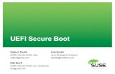 UEFI Secure Boot - SUSE Linux Secure Boot Olaf Kirch SUSE, Director SUSE Linux Enterprise okir@suse.com Udo Seidel Linux Strategy at Amadeus useidel@amadeus.com Vojtech Pavlik SUSE,