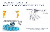 UNIT – I BASICS OF COMMUNICTAION · PCM DM ADM DPCM ADPCM ... Input signal to the quantizer –difference between the unquantized input signal m(t) and its prediction: e[n] m[n]