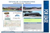 SEVILLE COMMONS - Venture Commercial Commons/Arlington... · for lease seville commons arlington, texas highlights property information area traffic generators demographics 2009 population