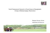 Youth Employment Scenario in Rural Areas of Bangladesh… · higher than the overall unemployment rate in Bangladesh. ... employment scenario and enterprising initiative among the