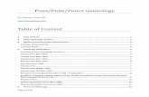 Ponz/Pons/Ponce Geneology · Page 1 of 54 Ponz/Pons/Ponce Geneology By Thomas C Ponce III  Table of Content 1. Coat of Arms ...