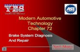 Modern Automotive Technology Chapter 72 - …€¦ · Modern Automotive Technology Chapter 72 ... On-Car Brake Lathe Lathe assembly has ... pressure bleeding of a brake system. z