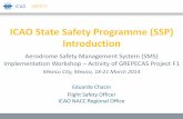 ICAO State Safety Programme (SSP) Introduction · State Safety Programme (SSP) Definition State Safety Programme is an integrated set of regulations and activities aimed at improving