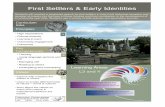 First Settlers and Early Identities - Cemeteries · First Settlers & Early Identities ... o Uses a developing understanding of the connections between oral ... Bay became part of
