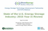 State of the U.S. Energy Storage Industry: 2015 Year in … Manghani and Brett Simon State of the U.S. Energy Storage Industry: 2015 Year in Review. GTM Research "State of the U .S