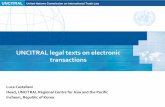 UNCITRAL legal texts on electronic transactions - UNNeXT · UNCITRAL United Nations Commission on International Trade Law UNCITRAL legal texts on electronic transactions Luca Castellani