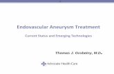 Endovascular Aneurysm Treatment - Advocate … Aneurysm Treatment Current Status and Emerging Technologies Thomas J. Grobelny, M.D. D