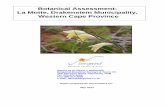 Botanical Assessment: La Motte, Drakenstein Municipality ...enviroafrica.co.za/wp-content/uploads/2017/04/Appendix-G4... · Botanical Assessment: La Motte, Drakenstein Municipality,