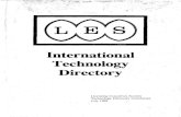 International Technology Directory - IP Mall · LES INTERNATIONAL TECHNOLOGY DIRECTORY ... Textile Products and Processing 3. Synthetic Fiber ... JDescon Engineering (Pvt.) Ltd.
