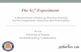 The G2P Experimenthallaweb.jlab.org/experiment/g2p/collaborators/jie/talks/jie_g2p... · P Experiment A Measurement of Proton ... R. L. Jaffe and X.-D. Ji, Phys. Rev. D, 43(1991)724