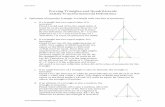 Proving Triangles and Quadrilaterals Satisfy … Triangles and Quadrilaterals Satisfy Transformational Definitions 1. Definition of Isosceles Triangle: A triangle with one line of