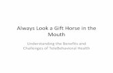 Always Look a Gift Horse in the Mouth Look a Gift Horse in the Mouth ... • Alaska –The Frontier ... • Teleconferencing technology allows improved scaling