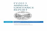 FY2011 Annual Grievance Report - law.umich.edu 2009 2010 2011 ... the appropriate amount of attention and that a solution may need to be found to this program ... FY2011 Annual Grievance