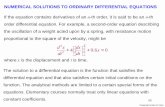 NUMERICAL SOLUTIONS TO ORDINARY DIFFERENTIAL EQUATIONS …pages.intnet.mu/cueboy/education/notes/numerical/numericalode.pdf · NUMERICAL SOLUTIONS TO ORDINARY DIFFERENTIAL EQUATIONS