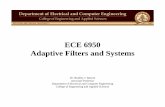 ECE 6950 Adaptive Filters and Systems - Western … ·  · 2014-01-09ECE 6950 Adaptive Filters and Systems Dr. Bradley J. Bazuin ... (digital channel bank analysis and synthesis,
