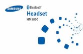 Headset - static.highspeedbackbone.netstatic.highspeedbackbone.net/pdf/Samsung HM1800 Bluetooth Headset...24 UL certified travel adapter ... If you can’t hear any voice prompts,