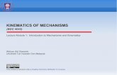 KINEMATICS OF MECHANISMS - AUTHORauthor.uthm.edu.my/uthm/www/content/lessons/4875/Lecture Module 1... · KINEMATICS OF MECHANISMS (BDC 4043) ... Catia () ... Kinematic chain Inversion