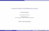 Victoria Gitman - Websupport1websupport1.citytech.cuny.edu/.../files/talks/multiverseworkshop.pdf · Universe versus Multiverse The shaping of modern Set Theory: independence of CH