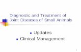 Diagnostic and Treatment of Joint Diseases of Small … · Diagnostic and Treatment of Joint Diseases of Small Animals ... Increase of animal of predisposed ... W.G. (1990): canine