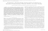 Putting a Technology Innovation Culture to Realize ... · readiness associated with the use of technological innovations in the industry. ... innovation culture and proposals that