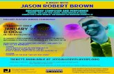 A night with Jason Robert Brown - Jewish Community Center · Jason Robert Brown Broadway composer AND performer PARADE, THE LAST FIVE YEARS, HONEYMOON IN VEGAS, SONGS FOR A NEW WORLD,