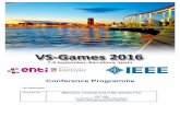 Conference Programme - nagasm.orgnagasm.org/ASL/Max7_2/fig2/VS-Games2016.pdfConference Programme ... Manero (University Complutense of Madrid; ... strengthen the personal ‘real life’