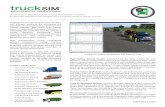 Top Reasons Engineers Select TruckSim - carsim.com · World’s most established vehicle simulation platform enables ... • Vehicle to Vehicle Communications. ... • MATLAB/Simulink