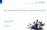 annual general meeting of shareholders 2014 ·  · 2014-04-04is measured excluding the impact of currency effects, acquisitions, ... annual general meeting of shareholders 2014.