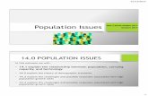 Population Issues Unit 2 Social Studies 3211 October 2017 · Population Issues Unit 2 Social Studies 3211 October 2017 ... The Agricultural Revolution (Neolithic Era) ... analysis