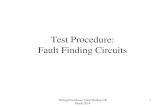 Test Procedure: Fault Finding Circuitsinstrumentation.dut.ac.za/.../downloads/dprj3LectureFaultFinding.pdf · Testing Procedures: Fault Finding CR March 2014 2 Test Procedure: Fault