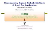 Community Based Rehabilitation: A Tool for Inclusionchai-india.org/.../uploads/2012/12/CBR-Guidelines-and-Inclusion.pdf · Community Based Rehabilitation: A Tool for Inclusion. LIMITATIONS