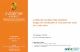 Lithium-Ion Battery Market Expansion Beyond Consumer and Automotive€¦ · Lithium-Ion Battery Market Expansion Beyond Consumer and Automotive ... Lithium-Ion Battery Market: Expansion