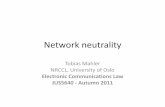 Electronic Communications Law JUS5640 - Autumn … Communications Law JUS5640 - Autumn 2011 . Agenda ... •European Union ... 2009 –Preserving the Open Internet Report and Order,