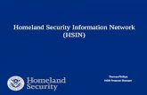 Homeland Security Information Network (HSIN) - FEMA.gov · Homeland Security Information Network ... “Establish a National Operations Center to coordinate ... Slide 1 Author: