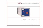 IRU1 – AC voltage relay - Woodward, Inc. · 9.5 System data ... to detect voltage increase or decrease in power-generating systems and energy supply ... Three phase voltage supervision