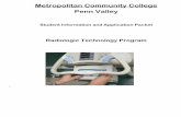 Metropolitan Community College Penn Valley Program... · radiologic technologists administered by the American Registry of Radiologic Technologists (ARRT). After successful completion