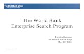 The World Bank Enterprise Search Programsiteresources.worldbank.org/INTWEBDEVCON/Resources/...Luisita Guanlao, May 9, 2005 The World Bank Enterprise Search Program Luisita Guanlao