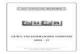 26th ANNUAL REPORT - Bombay Stock Exchange · 53 26th ANNUAL REPORT CURA TECHNOLOGIES LIMITED 2016 - 17 Plot No. 12, Software Units Layout, Cyberabad, Hyderabad - 500 081, Telangana.