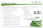 The Glycemic Index - Family First Health Centreffhc.ca/pdf/diabetes/glycemic-index.pdfClinical Practice Guidelines The Glycemic Index What is the Glycemic Index of food? The Glycemic