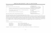 BIOGRAPHY OF A RIVER - University of Arkansas · cinquain: a poem of five lines as follows: First line One word, giving title ... If the measurement is done near the center of the