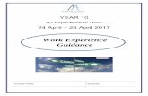 Work Experience Guidance - Mascalls Academy Home ...mascallsacademy.org.uk/wp-content/uploads/2016/03/Year...WORK EXPERIENCE 2017 “An Experience of Work” Monday 24 April – Friday