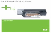HP Officejet Pro K850 Seriesh10032. · HP Officejet Pro K850 Series User Guide. ... Always follow basic safety precautions ... 4 Configuring and managing the printer