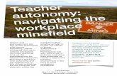workplace mineﬁeld - Global Issues in Language Educationgilesig.org/teacher-autonomy.pdf · workplace can be littered with ... ( 1979-2006) labor union. From 2009 until 2012 ...