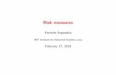 Risk measures - Research Unit DYSCOdysco.imtlucca.it/atcs/course-material/risk-measures.pdf · Risk measures Pantelis Sopasakis IMT Institute for Advanced Studies Lucca February 17,