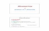 Rhinitis (Dr. Ahmad Ali) - Lectures/Nose/Rhinitis (Dr...Primary Atrophic Rhinitis (Ozena) Definition characterized by atrophy of the nasal mucosa, increased ... Microsoft PowerPoint