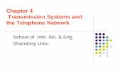 Chapter 4 Transmission Systems and the Telephone …course.sdu.edu.cn/G2S/eWebEditor/uploadfile/20121210175619004.pdf · Transmission Systems and the Telephone Network ... tributary