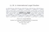 LL.M. in International Legal Studiesils.univie.ac.at/fileadmin/user_upload/legal_studies/Downloads/WTO... · LL.M. in International Legal Studies ... • Voluntary export restraints