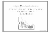 INSTRUCTIONAL SUPPORT GUIDE - ERIC · Donna Weaver Lewiston ... IRI Instructional Support Guide – Summer 2004 Page 1 . ... The scores of the tests and interventions recommended