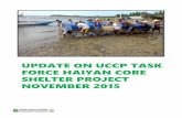 UCCP Task Force Haiyan Core Shelter Project - November ...uccfiles.com/pdf/2015-nov-update-buenavista-palompon.pdf · FORCE HAIYAN CORE SHELTER PROJECT NOVEMBER 2015. ... the phasing