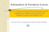 Estimation of Prestress Losses - Sandia National … · Estimation of Prestress Losses ... Age of structure when long term losses are compared 40 years ... Prestressing system 27K13